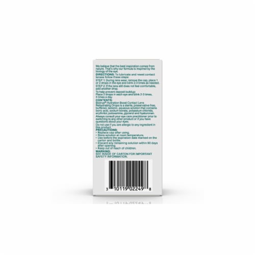 Biotrue Hydration Boost Rehydrating Contact Lens Eye Drops Preservative Free Perspective: bottom