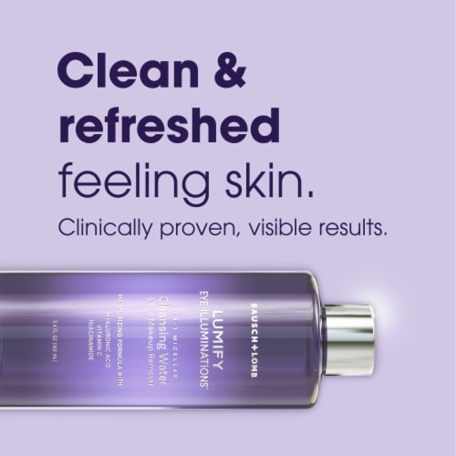 LUMIFY Eye Illuminations Cleansing Micellar Water and Eye Makeup Remover Hypoallergenic Perspective: bottom