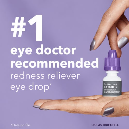 LUMIFY Redness Reliever Eye Drops Brimonidine Tartrate Ophthalmic Solution 0.025% Perspective: bottom