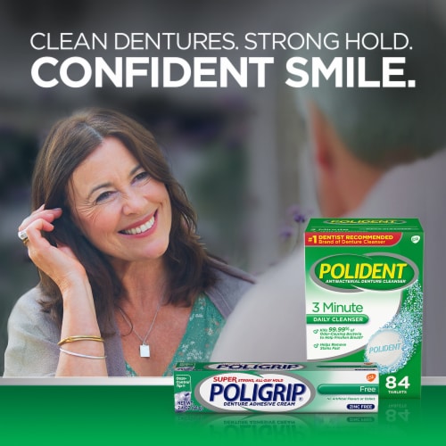 Super Poligrip Zinc Free Denture and Partials Adhesive Cream Perspective: bottom