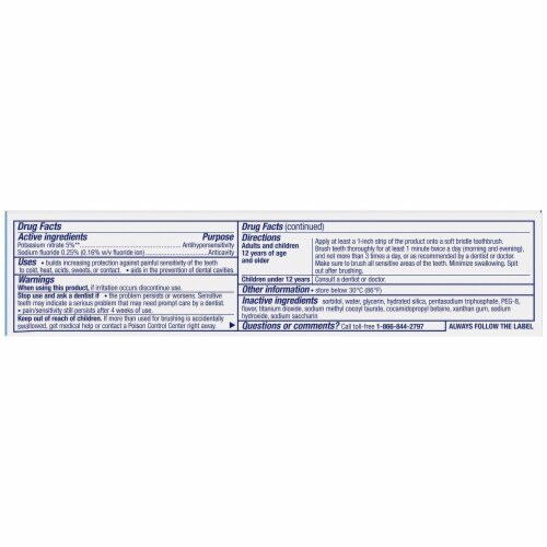 Sensodyne True White Mint SensitivityToothpaste Perspective: bottom