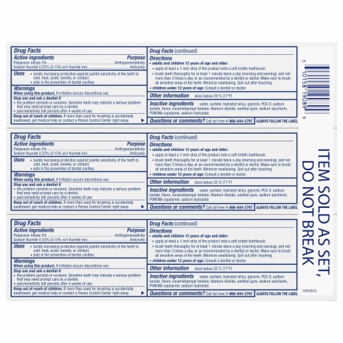 Sensodyne Pronamel Intensive Enamel Repair Extra Fresh Toothpaste Perspective: bottom