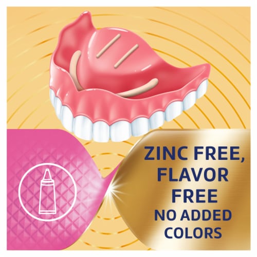 Poligrip, Power Max, Denture Adhesive Cream, Flavor Free, Power Hold + Comfort Perspective: bottom
