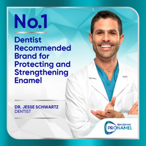 Sensodyne Pronamel Clinical Enamel Strength Toothpaste, Deep Clean Perspective: bottom