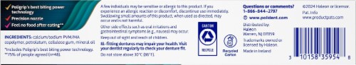 Poligrip Power Max Ultimate All in 1 Denture Adhesive Cream Perspective: bottom