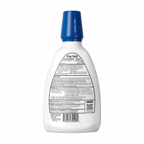 Orajel 2X Antiseptic Mouth Sore Rinse Mint For Canker Sores & Gum Irritation Kills Bacteria Perspective: bottom