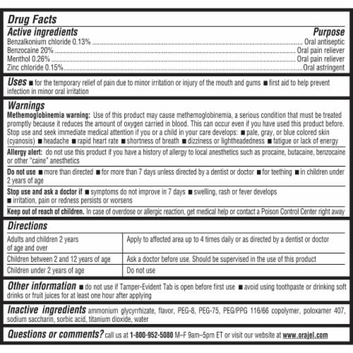 Orajel 4X For Toothache And Gum Pain Severe Pain Cream Perspective: bottom