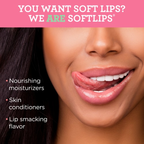 Softlips® Watermelon SPF 20 Lip Protectant Sticks Perspective: bottom