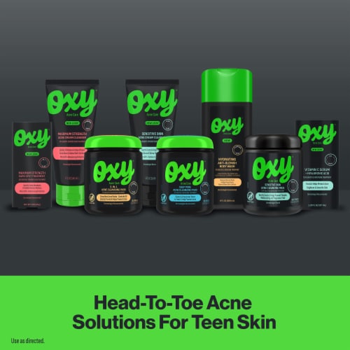 Oxy® Sensitive Skin Acne Face Cleansing Pads Perspective: bottom