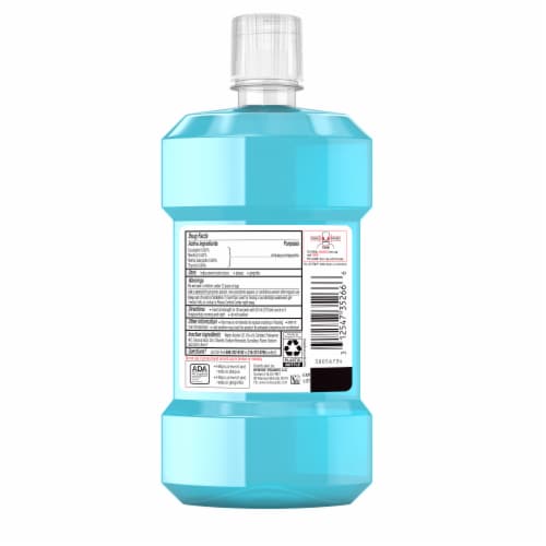 Listerine Gum Therapy Mouthwash Glacier Mint Antiplaque & Anti-Gingivitis Oral Rinse Perspective: bottom
