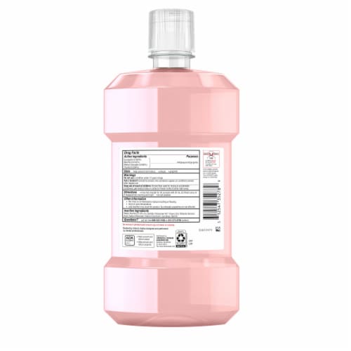 Listerine Clinical Solutions Antiseptic Mouthwash for Gum Health Antigingivitis Icy Mint Oral Rinse Perspective: bottom