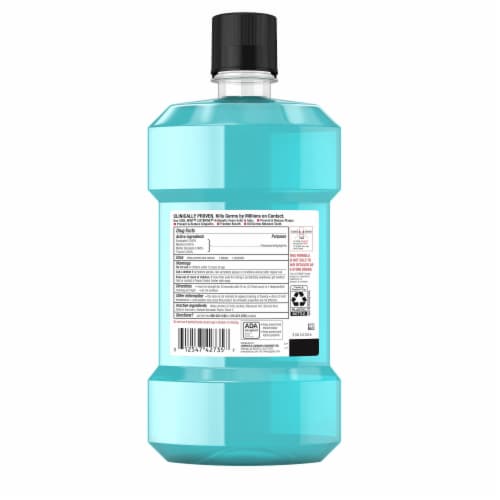 Listerine Antiseptic Mouthwash Cool Mint Daily Oral Rinse Kills 99% of Germs that Cause Bad Breath Perspective: bottom