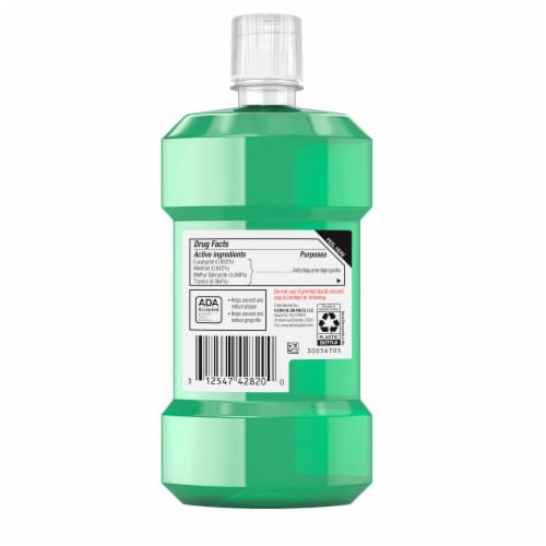 Listerine Antiseptic Mouthwash Freshburst Spearmint Flavor Daily Oral Rinse for Bad Breath Perspective: bottom