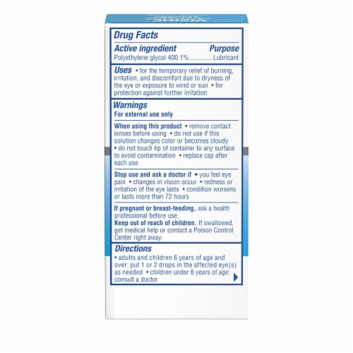 Visine Dry Eye Relief All Day Comfort Lubricant Eye Drops Perspective: bottom