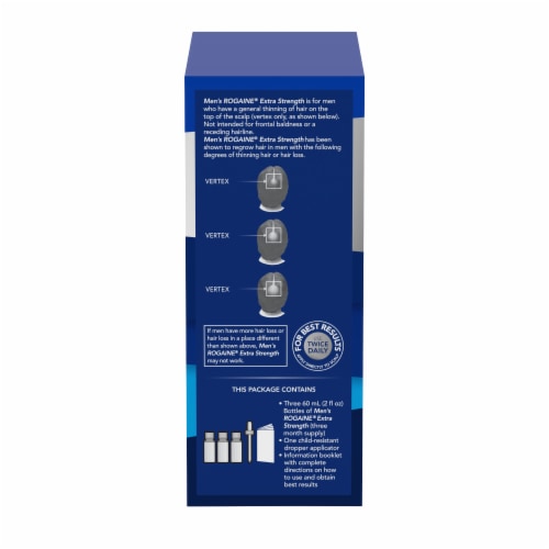 Men's Rogaine Extra Strength 5% Minoxidil Solution Perspective: bottom