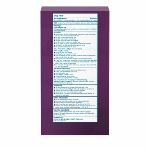 Women's Rogaine 5% Minoxidil Foam Unscented Perspective: bottom