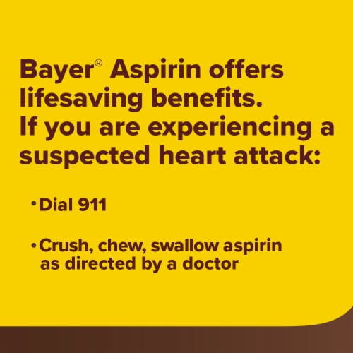 Bayer® Genuine Aspirin Pain Reliever/Fever Reducer 325 mg Tablets Perspective: bottom