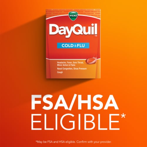 Vicks DayQuil Cold & Flu Medicine Acetaminophen Liquicaps Perspective: bottom