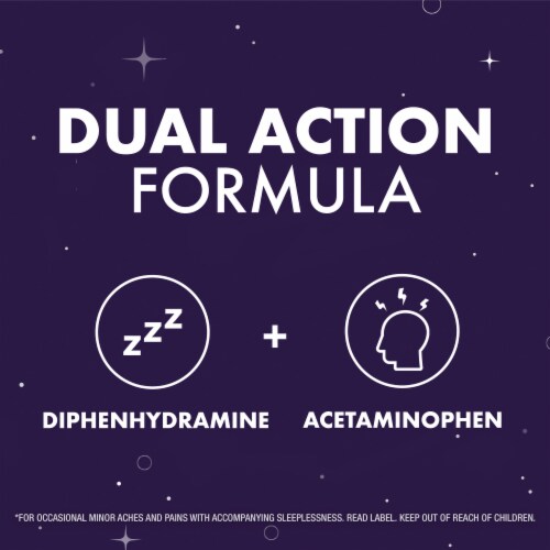 Vicks ZzzQuil™ Night Pain Acetaminophen Black Cherry Perspective: bottom