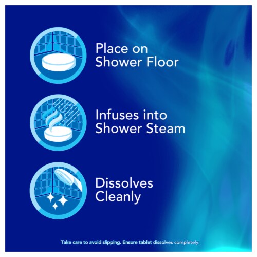 Vicks VapoShower™ Max Tablets, Non-Medicated Eucalyptus Shower Steamer Tablets, Perspective: bottom