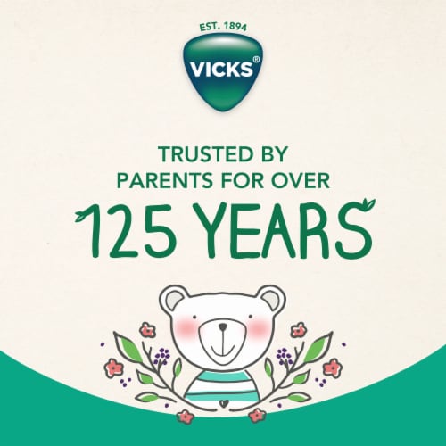 Vicks® Children’s Botanicals Berry Flavor Multi-Care Kids’ Cough Syrup Perspective: bottom