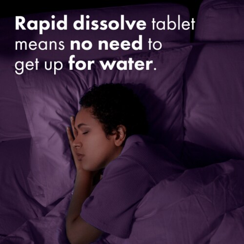 Vicks ZzzQuil PURE Zzzs Low Dose Melatonin Back to Sleep Rapid Dissolve Tablets Perspective: bottom