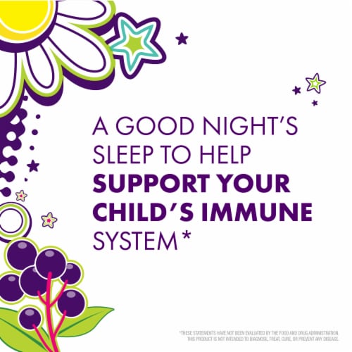Vicks Pure Zzzs Kidz + Immunity Melatonin Sleep Aid Gummies Perspective: bottom
