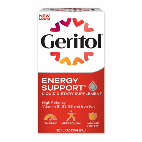 Geritol® Liquid Vitamin and Iron Energy Support Supplement Perspective: bottom