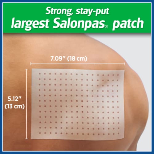 Salonpas® Hot Capsicum Large Pain Relief Patches Perspective: bottom
