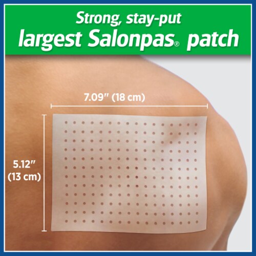 Salonpas® Hot Capsicum Large Pain Relief Patches Perspective: bottom