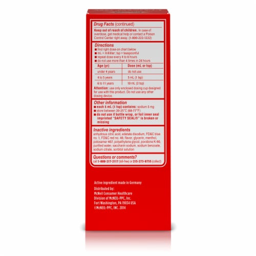 Children's Sudafed Non-Drowsy Nasal Decongestant, Grape Perspective: bottom