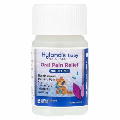 Hyland's Naturals™ Baby Nighttime Oral Pain Relief Tablets Perspective: bottom