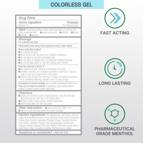 Biofreeze Professional Pain Relief Gel, Colorless Perspective: bottom
