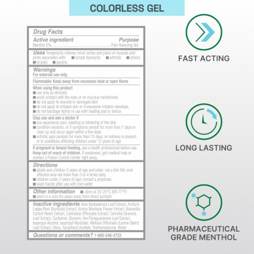 Biofreeze Professional Pain Relief Gel, Colorless Perspective: bottom