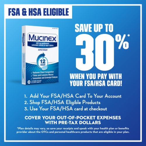 Mucinex Extended-Release Expectorant Tablets Perspective: bottom