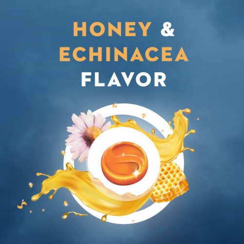 Mucinex InstaSoothe Sore Throat + Soothing Comfort Honey & Echinacea Medicated Drops Perspective: bottom