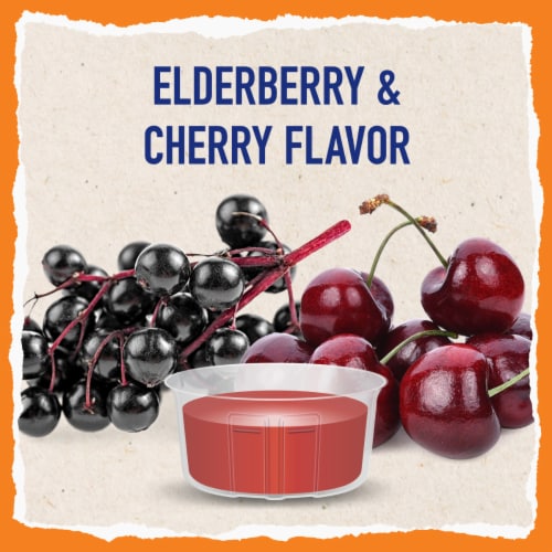Mucinex Children's Freefrom Multi-Symptom Elderberry & Cherry Flavor Cold Flu & Sore Throat Liquid Perspective: bottom