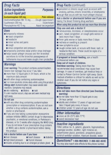 Mucinex Sinus-Max Severe Congestion Liquid Gels Perspective: bottom