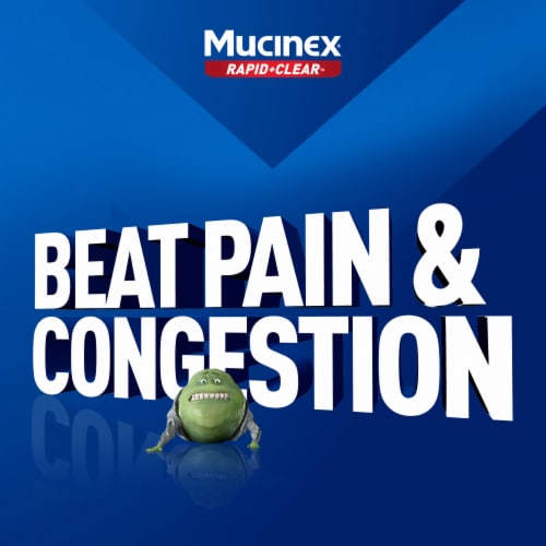 Mucinex® Rapid Clear™ Pain Headache & Mucus Relief Acetaminophen Caplets Perspective: bottom