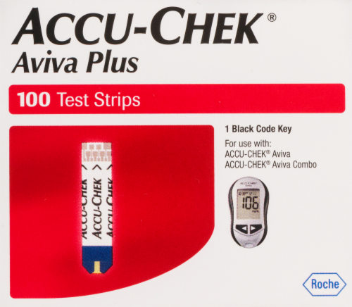 Accu-Chek Aviva Plus Test Strips Perspective: bottom