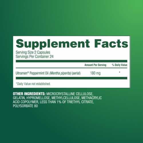 IBgard Daily Gut Health Supplement, Peppermint Oil Capsules for Abdominal Comfort Perspective: bottom