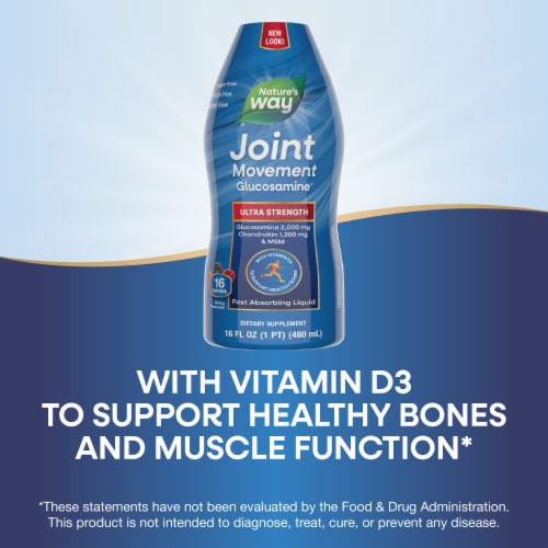Nature's Way® Joint Movement Glucosamine Liquid Dietary Supplement 1200mg Perspective: bottom