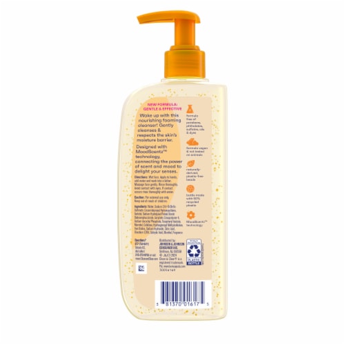 Clean & Clear Morning Burst Oil-Free Facial Cleanser with Vitamin C Daily Nourishing Face Wash Perspective: bottom