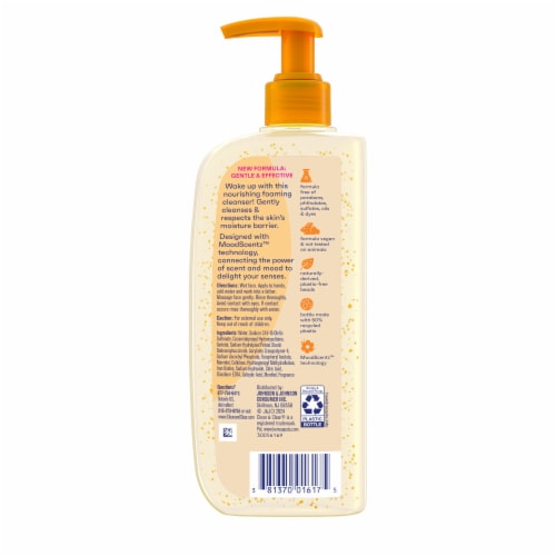 Clean & Clear Morning Burst Oil-Free Facial Cleanser with Vitamin C Daily Nourishing Face Wash Perspective: bottom