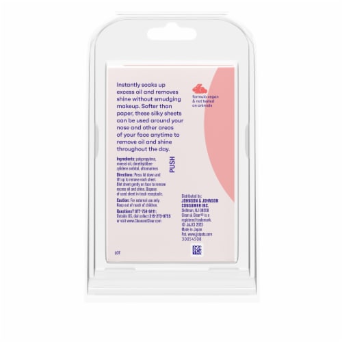 Clean & Clear Essentials Oil Absorbing Sheets For Oily Skin Perspective: bottom