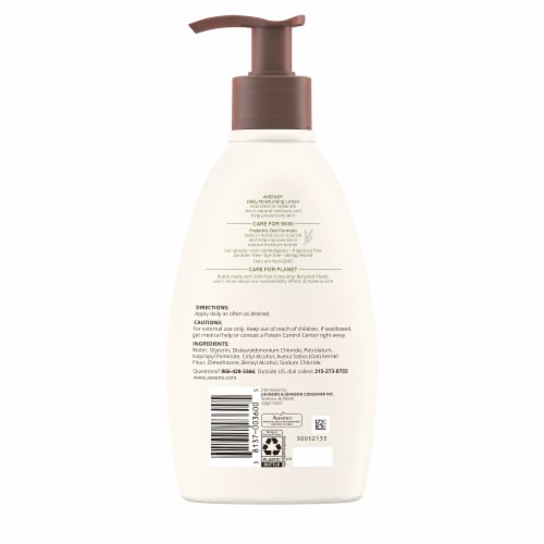 Aveeno Daily Moisturizing Body Lotion Fragrance-Free Nourishes Dry Skin with 24 Hour Moisture Perspective: bottom