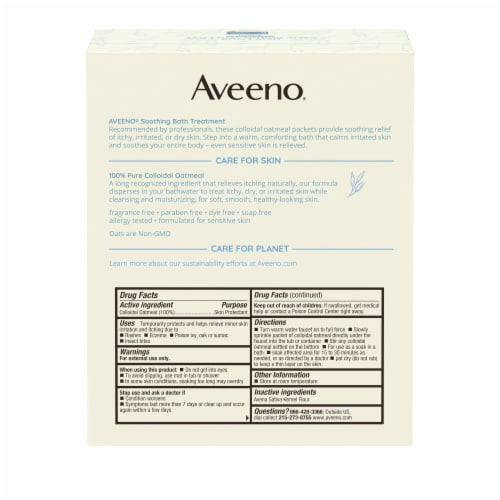 Aveeno Soothing Bath Treatment Perspective: bottom