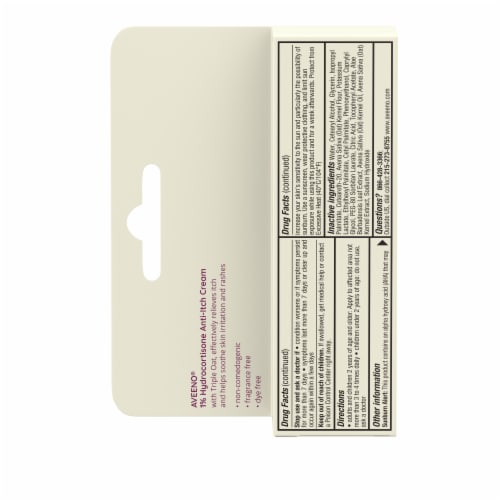 Aveeno Maximum Strength 1% Hydrocortisone Anti-Itch Cream Perspective: bottom