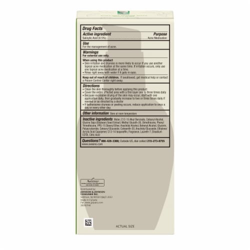 Aveeno Clear Complexion Daily Moisturizer Perspective: bottom