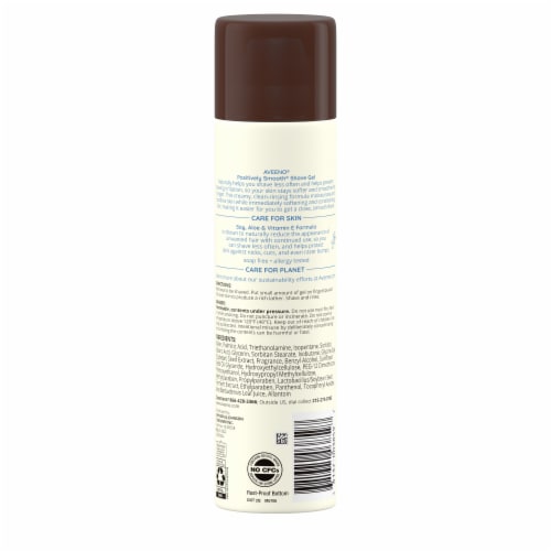 Aveeno Positively Smooth Shave Gel Moisturizing with Soy, Aloe & Vitamin E Lightly Fragranced Perspective: bottom
